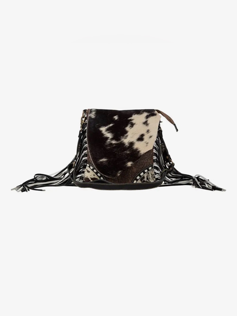Myra Bag Corral Tempo Leather Fringe Consealed Carry Bag Purse Handbag